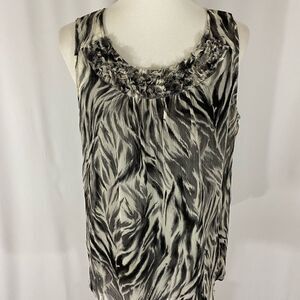 NWOT Talbots Animal Print Sleeveless Top